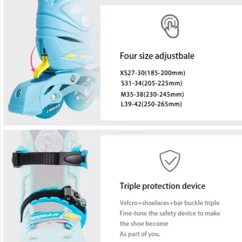 Flashing Roller Inline Skating Shoes