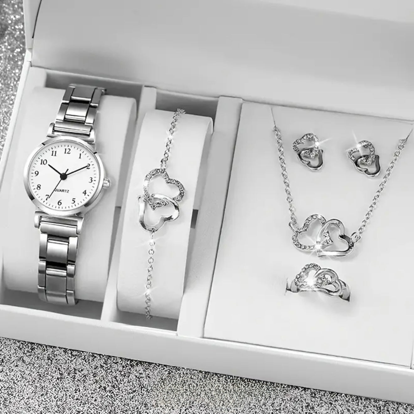 Watch and Bracelet Jewelry Set