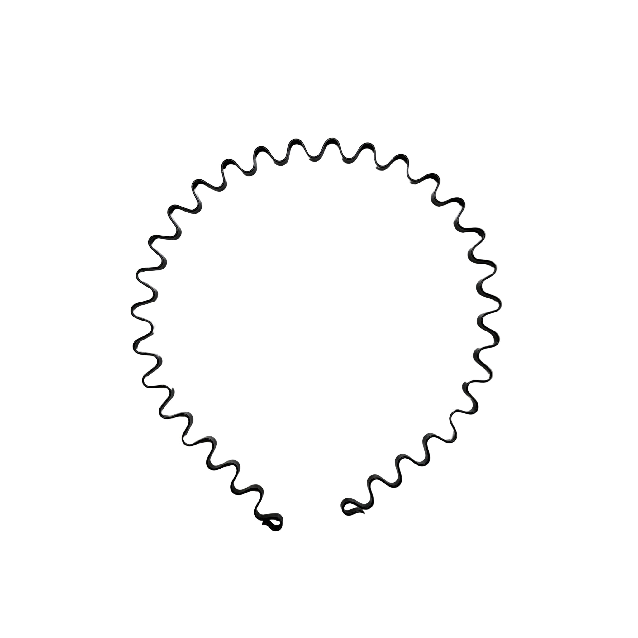 Black wavy line on a white background